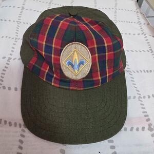 Plaid and Olive Green Cap